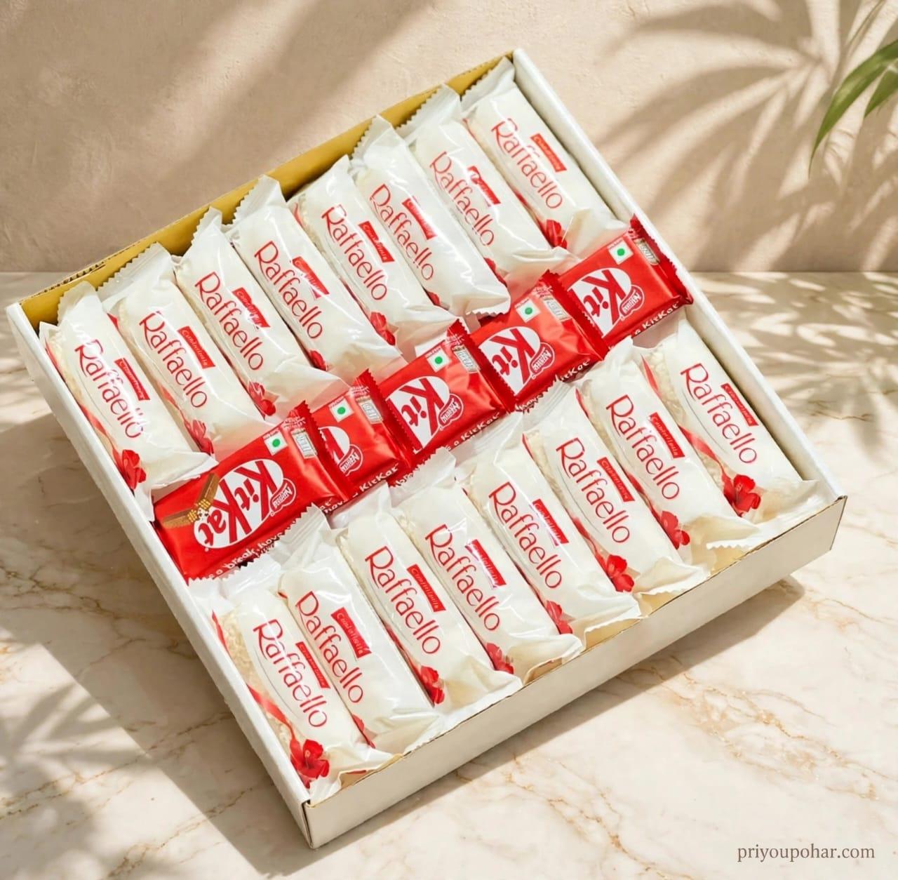 Raffaello & KitKat Chocolate Gift Box - premium Combo